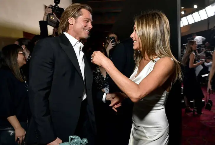 Jennifer Aniston and Brad Pitt