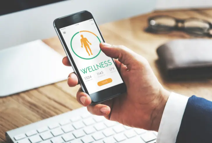 AI wellness app showing health analysis