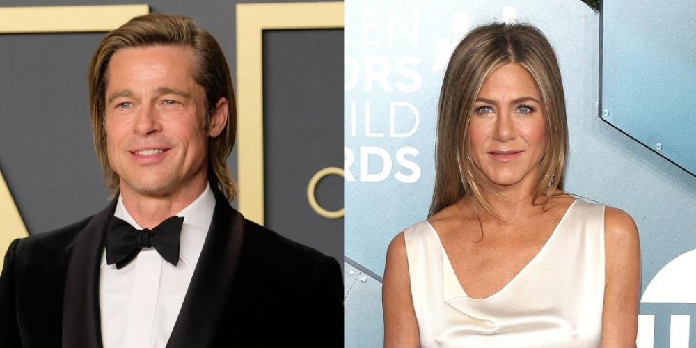 Jennifer Aniston and Brad Pitt